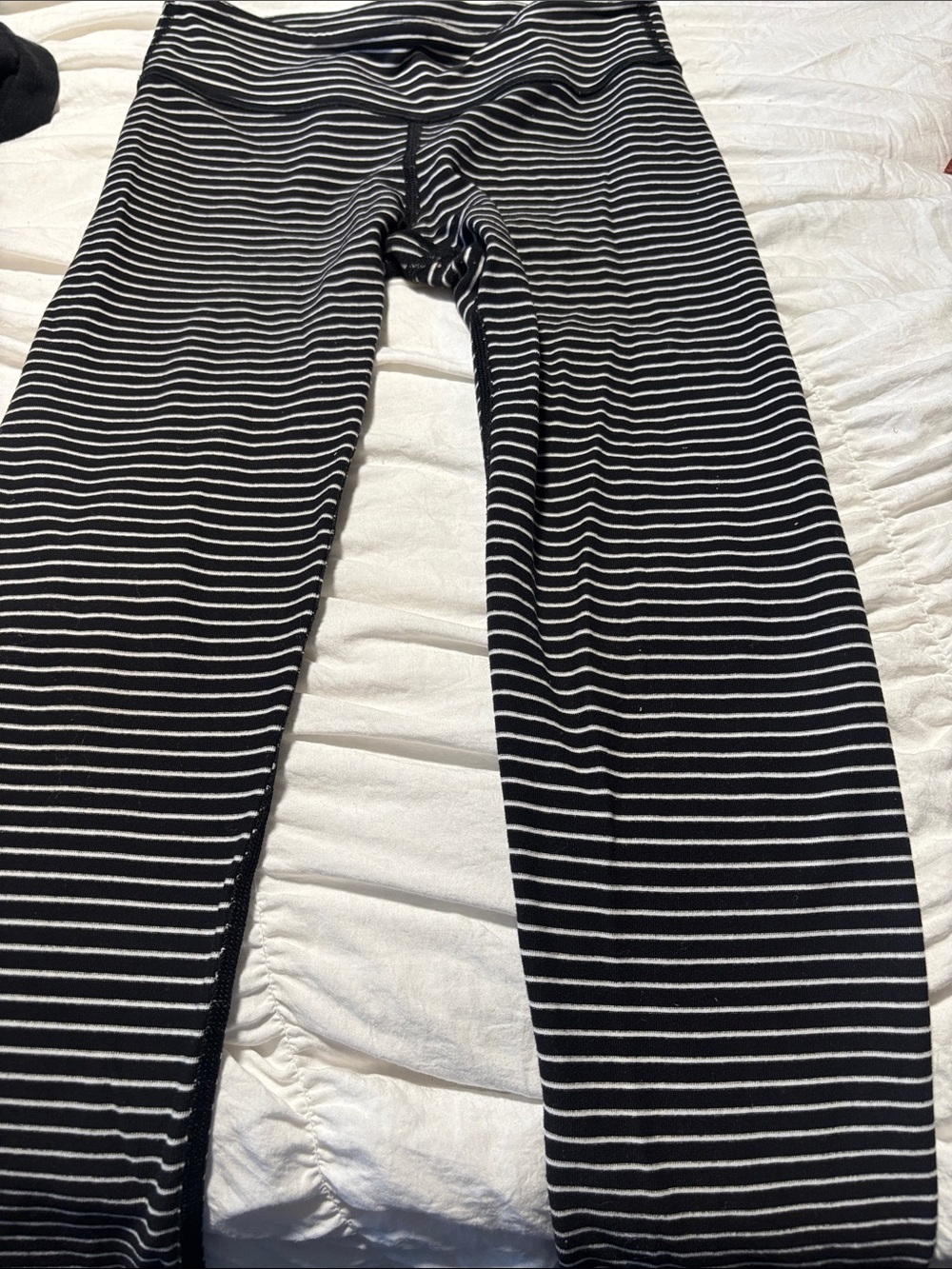 Ivivva  by lululemon Black and White Striped Kids One-Piece Leggings -girls-